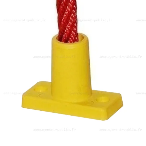 Fixation en polyamide pour corde et filet de structure de jeu